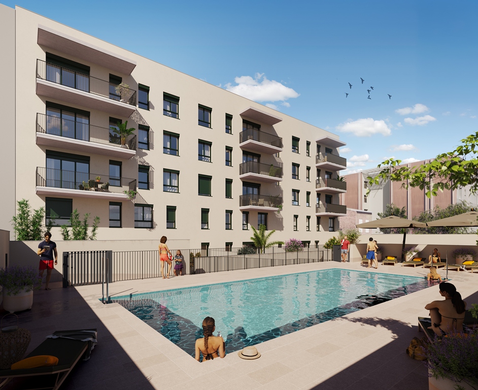 Apartamentos en un nuevo complejo residencial en Badalona №55985